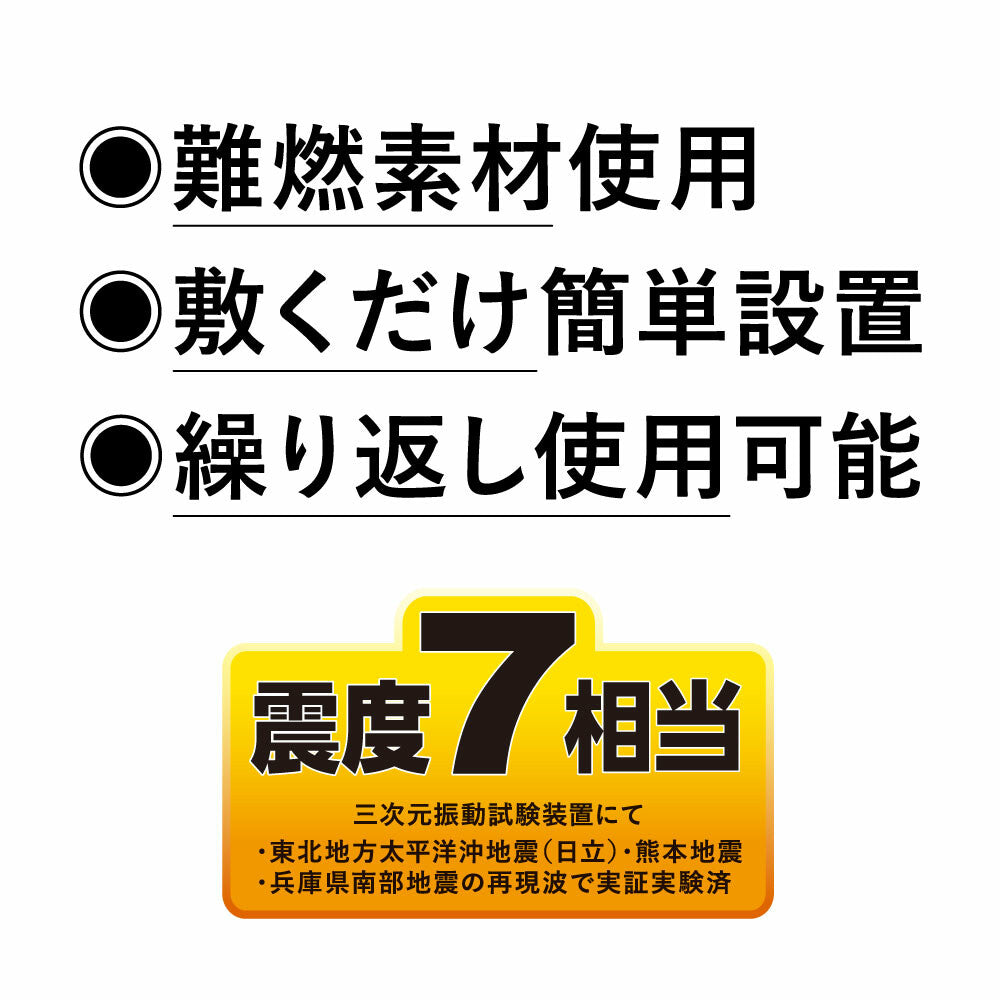 家具転倒防止 強粘着シート(インテリア家電用)