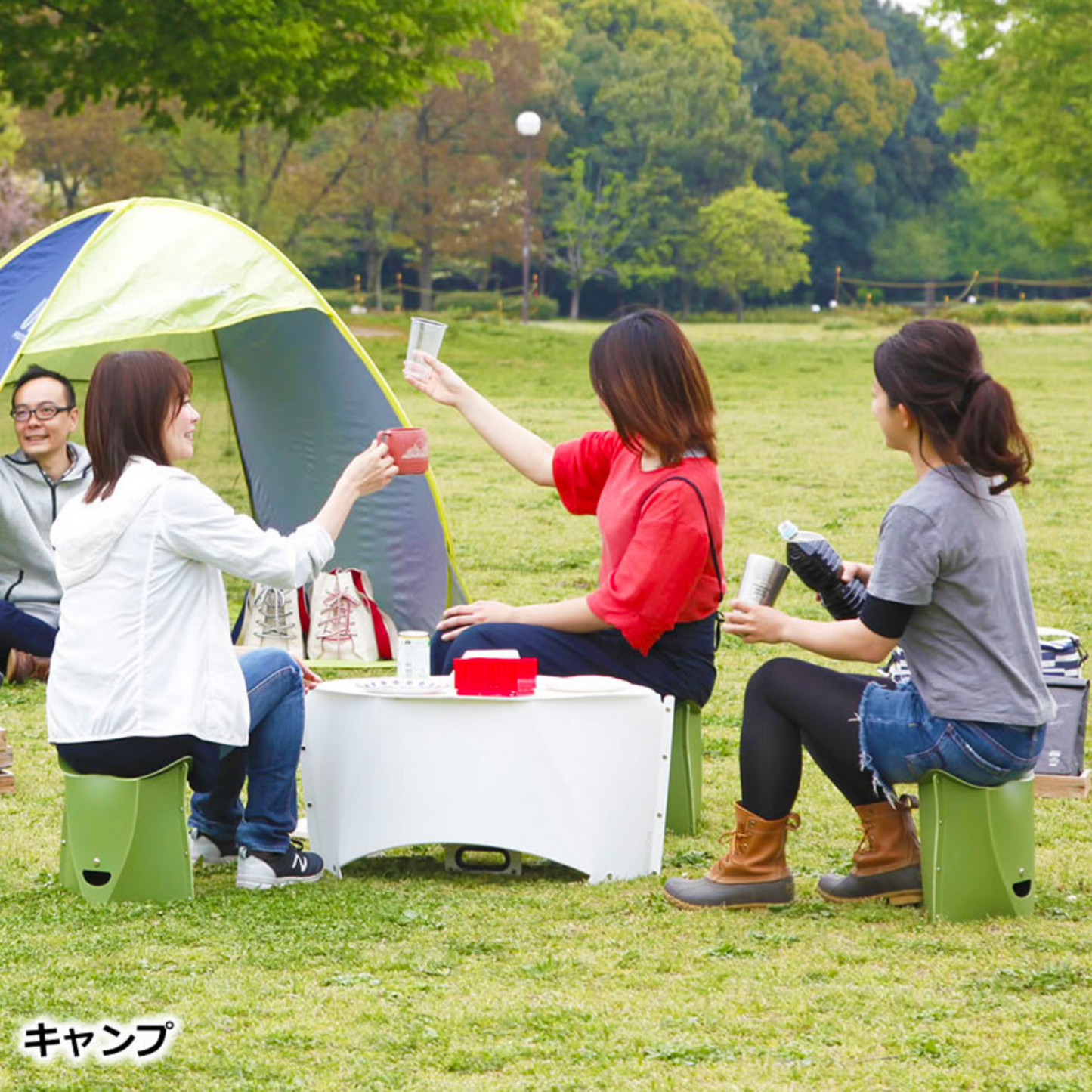 携帯できる折りたたみ椅子